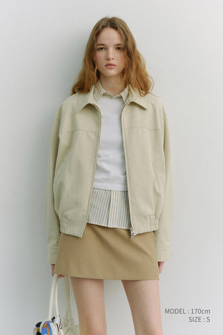 UNISEX COLLARED BLOUSON JACKET SEASALT GREY