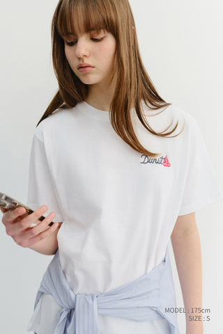 UNISEX MARINE LOGO T-SHIRT OFF WHITE
