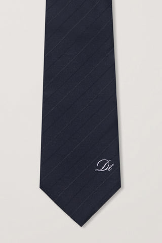 STRIPED TIE NAVY