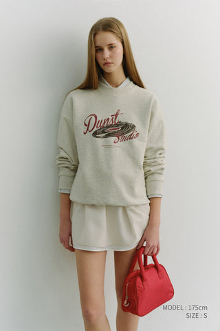 UNISEX VINYL SWEATSHIRT OATMEAL MELANGE