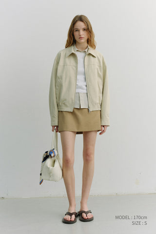 UNISEX COLLARED BLOUSON JACKET SEASALT GREY