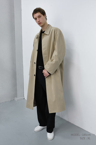UNISEX REFINED MAC COAT BEIGE