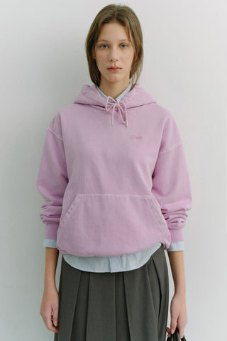 UNISEX GARMENT DYED HOODIE LAVENDER PINK