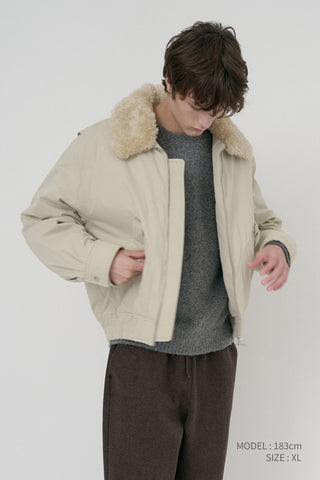 UNISEX FLIGHT PADDED JACKET BEIGE