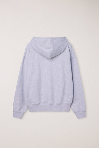 UNISEX ARCH LOGO HOODIE MID MELANGE GREY
