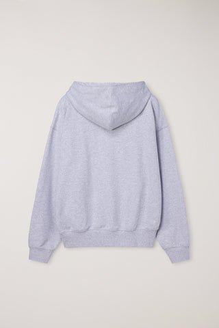 UNISEX ARCH LOGO HOODIE MID MELANGE GREY