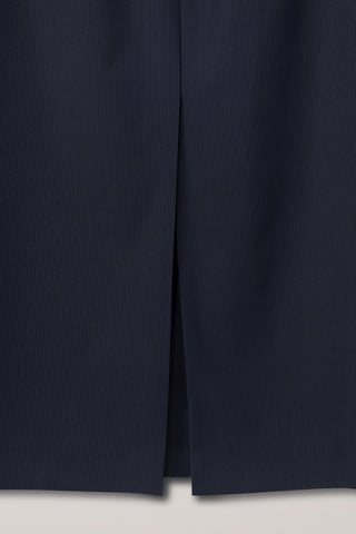 H-LINE STRIPED MAXI SKIRT NAVY STRIPE