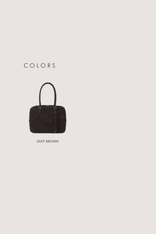 CLASSIC 28 SUEDE BAG DEEP BROWN