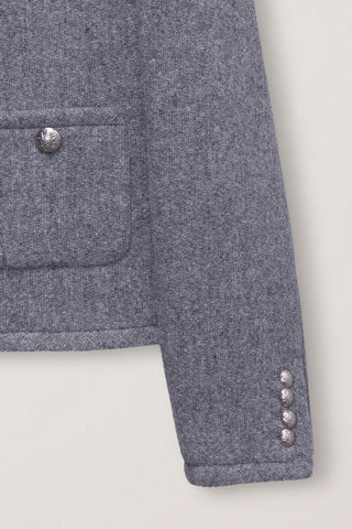 CLASSIC TWEED JACKET MELANGE GREY