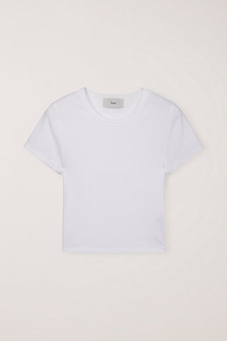 CROPPED SLIM TOP WHITE