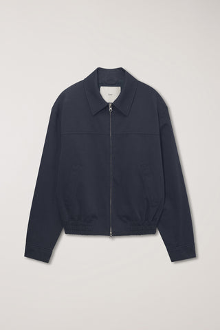 UNISEX COLLARED BLOUSON JACKET NAVY