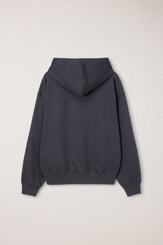 UNISEX ARCH LOGO HOODIE CHARCOAL GREY