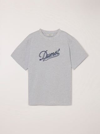 UNISEX CHAIN LOGO T-SHIRT LIGHT MELANGE GREY