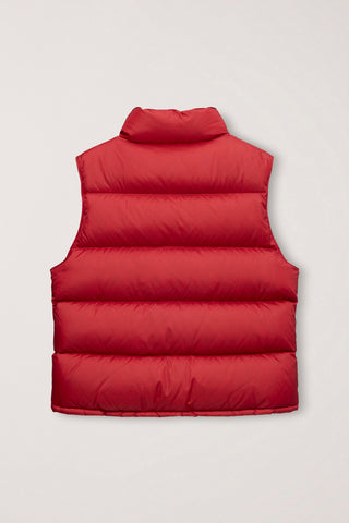 UNISEX GOOSE DOWN VEST RED