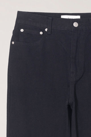 BRUSHED STRAIGHT JEANS BLACK