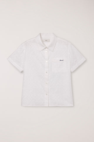 LACED ORGANIC CRAFTED SHIRT WHITE