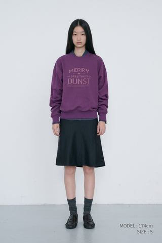 UNISEX PIXEL SWEATSHIRT PURPLE