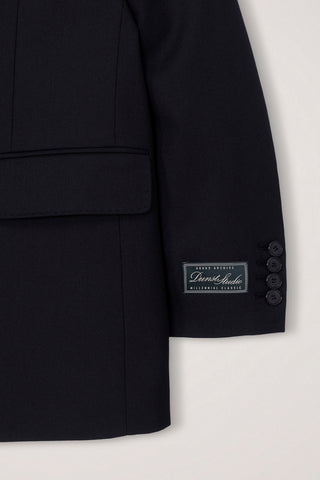 UNISEX REFINED MASCULINE WOOL BLAZER BLACK