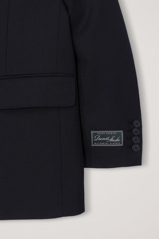 UNISEX REFINED MASCULINE WOOL BLAZER BLACK