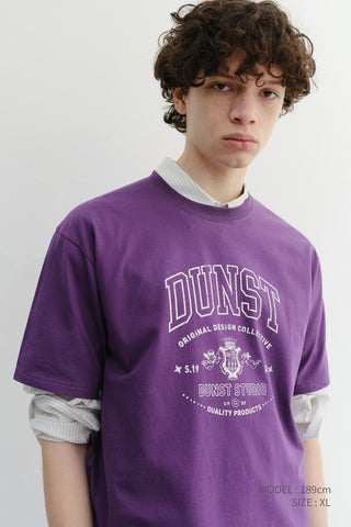 UNISEX CUPID ARCH LOGO T-SHIRT DEEP PURPLE