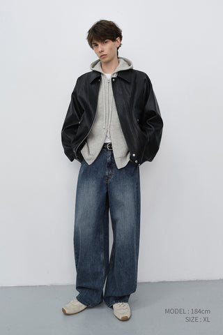 UNISEX HOODED KNIT CARDIGAN LIGHT MELANGE GREY