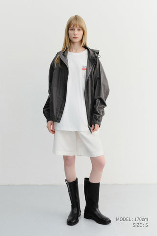 UNISEX PAJAMA BERMUDA SHORTS WHITE
