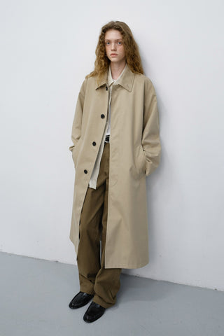 UNISEX REFINED MAC COAT BEIGE