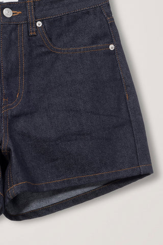 MINI DENIM SHORTS INDIGO BLUE