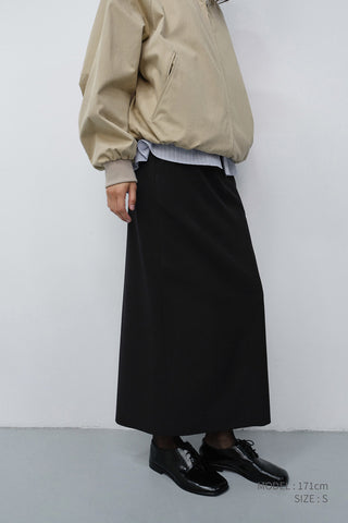 H-LINE LONG SKIRT BLACK