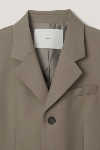 UNISEX 3 BUTTON WOOL BLAZER KHAKI BEIGE