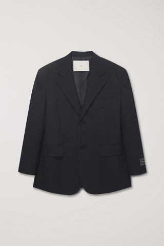 UNISEX OVERSIZED WOOL BLAZER BLACK