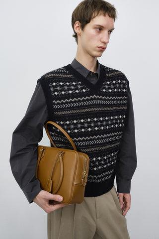 CLASSIC 28 LEATHER BAG TAN