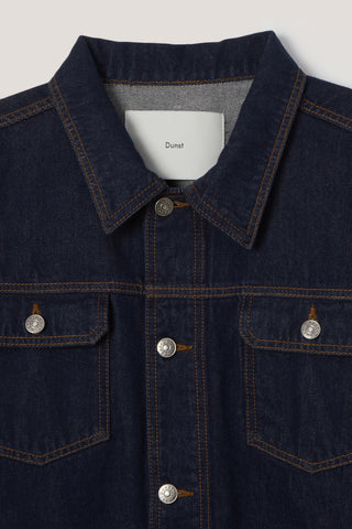 UNISEX DENIM TRUCKER JACKET INDIGO NAVY