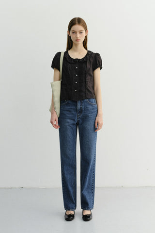 ESSENTIAL CROPPED JEANS CLASSIC BLUE
