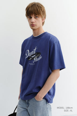 UNISEX VINYL T-SHIRT BLUE