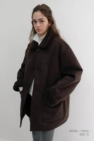 UNISEX HIGH NECK BUTTON CARDIGAN CREAM