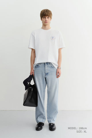 UNISEX CUPID ARCH BACK LOGO T-SHIRT OFF WHITE