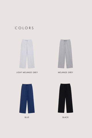 SUMMER WIDE JOGGER PANTS BLACK