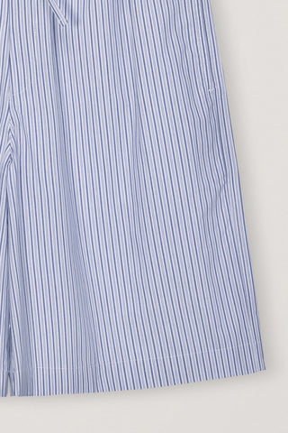 UNISEX PAJAMA BERMUDA SHORTS BLUE STRIPE