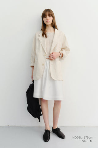 UNISEX SOFT TAILORED JACKET CREAM