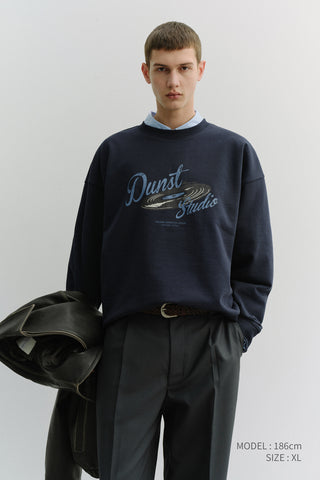 UNISEX VINYL SWEATSHIRT FRENCH NAVY