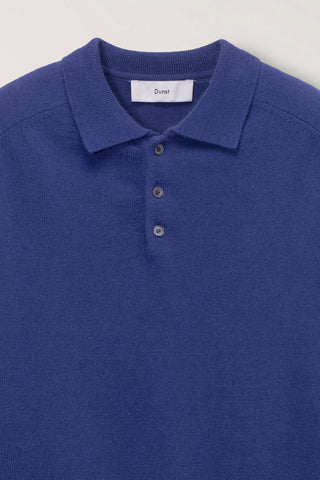 UNISEX COLLARED SWEATER WASHED BLUE