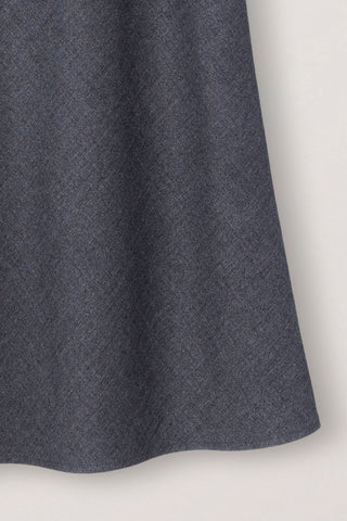 FLUID LONG SKIRT MELANGE GREY