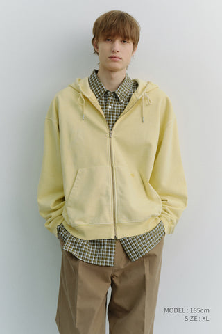 UNISEX OVERSIZED BD CHECKED SHIRT KHAKI GREEN CHECK