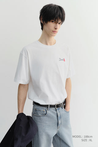 UNISEX MARINE LOGO T-SHIRT OFF WHITE
