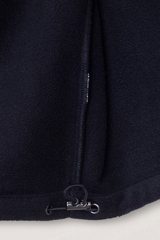 UNISEX ZIP-UP FLEECE SWEATSHIRT BLACK