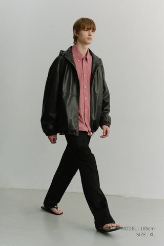 UNISEX OVERSIZED BD CHECKED SHIRT RED CHECK