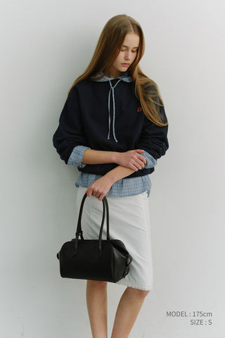 UNISEX DUNST LOGO CREASE SWEATSHIRT FRENCH NAVY