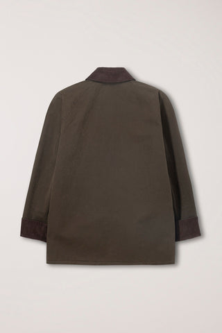 UNISEX WAXED COTTON HUNTING JACKET KHAKI