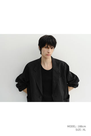 UNISEX SOFT TAILORED JACKET BLACK
